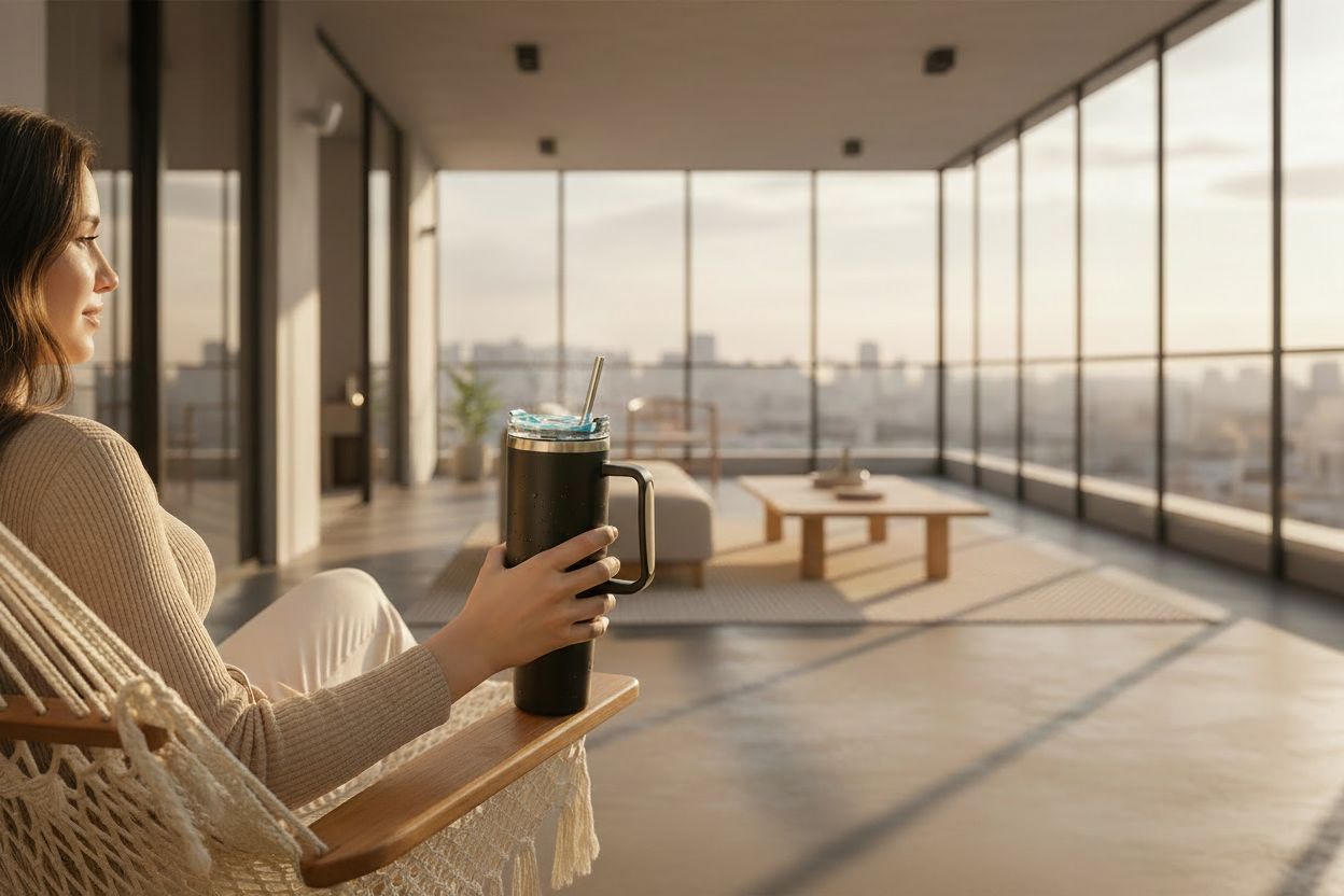 Mug Isotherme avec poignée de 1200ML 