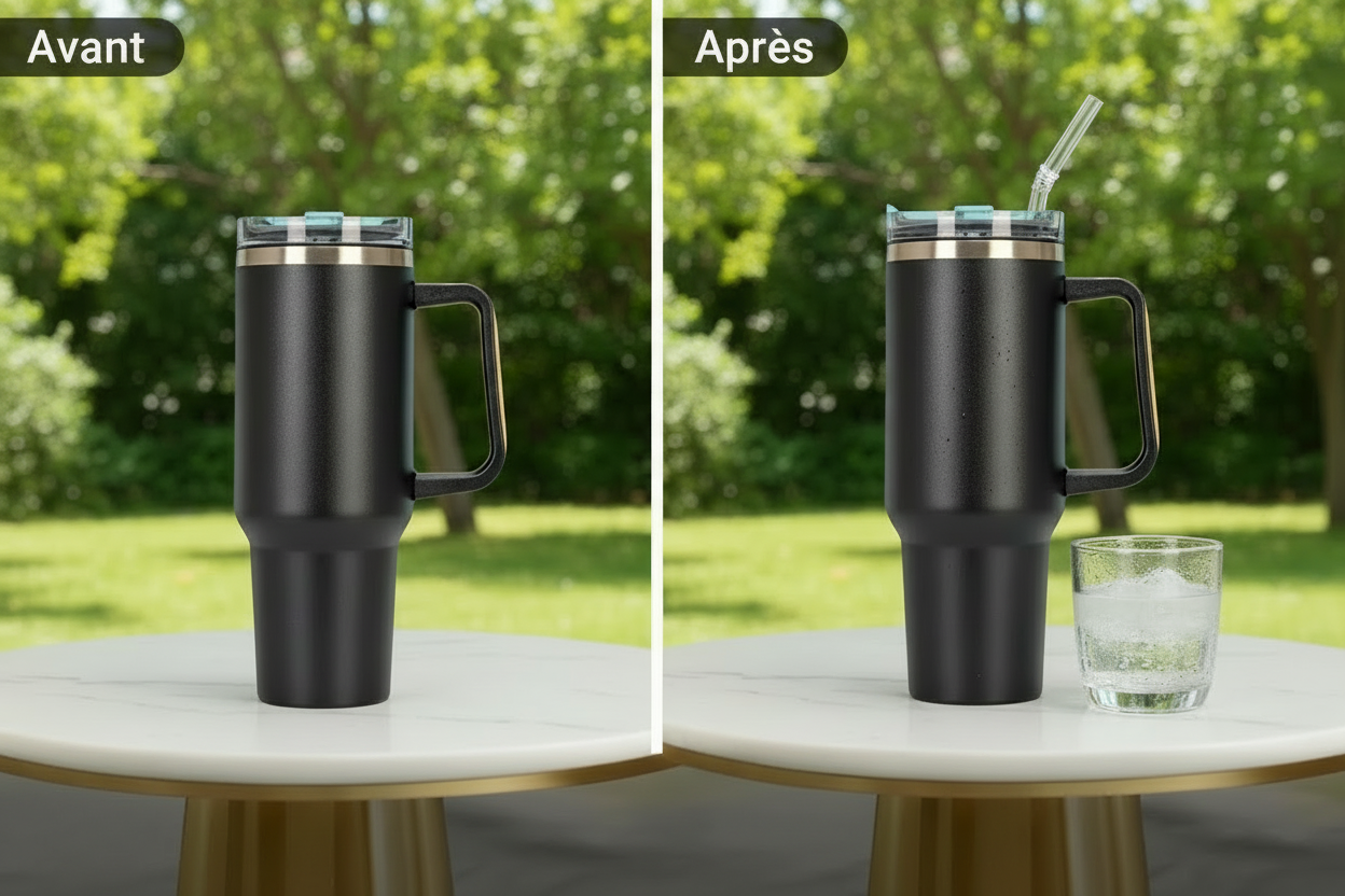 Mug Isotherme avec poignée de 1200ML 